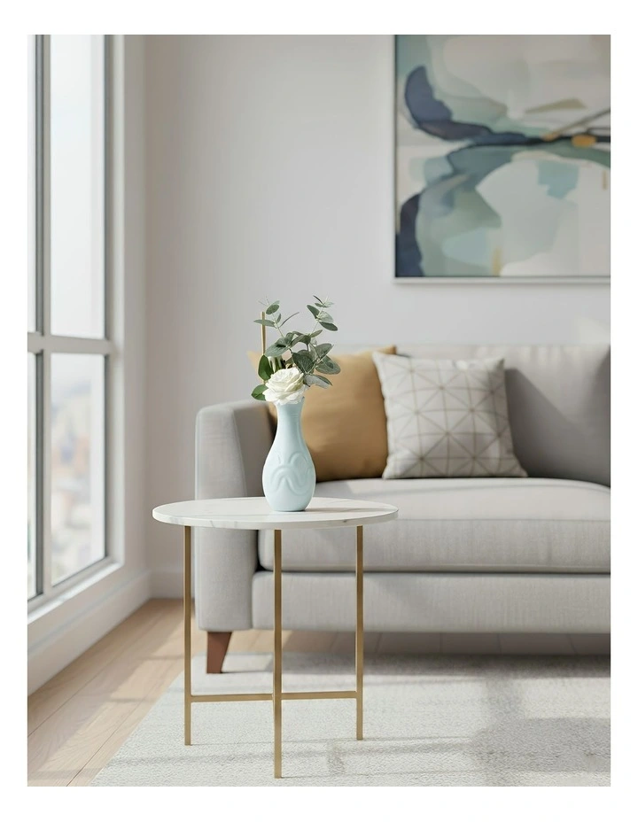 Small Wave Lines Pattern Nordic Pot Home Decor Flower Vase in Light Green image 4