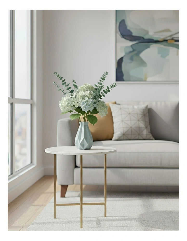 Medium Geometric Style Nordic Pot Home Decor Flower Vase in Light Green image 4