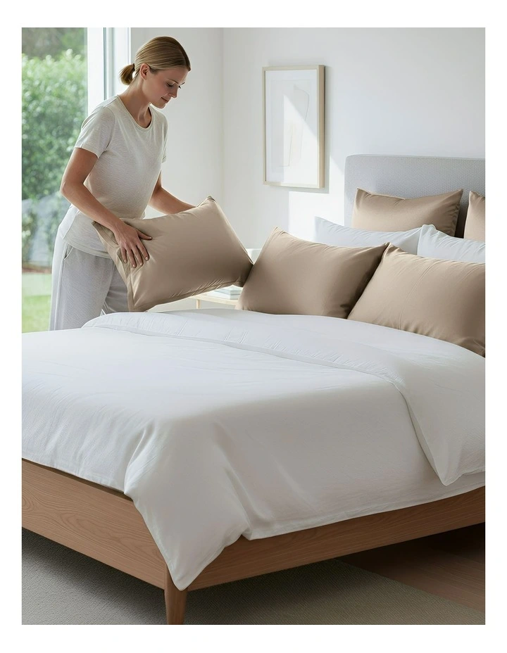 Mulberry Silk Pillowcase 50x90cm in Coffee Natural image 5