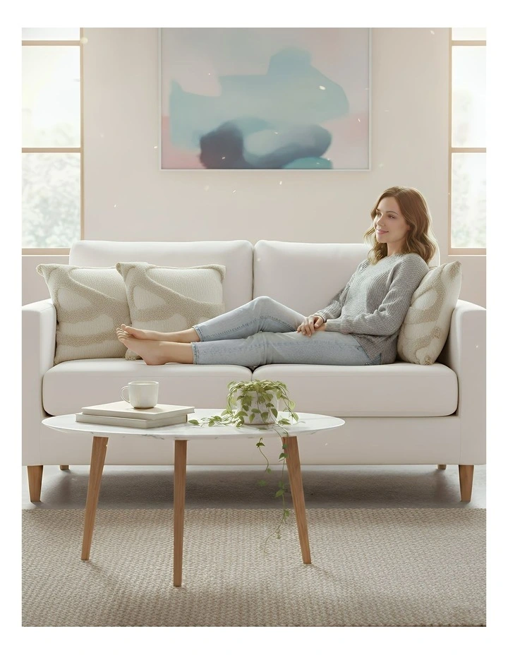 Tufted Embroidered Decorative Cushion Cover in Beige image 5