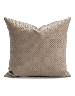 Woven Decorative Cushion Cover in Khaki