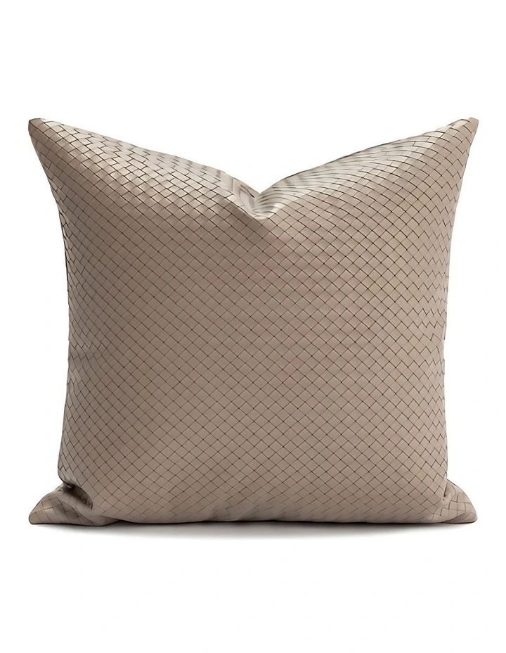 Woven Decorative Cushion Cover in Khaki image 1