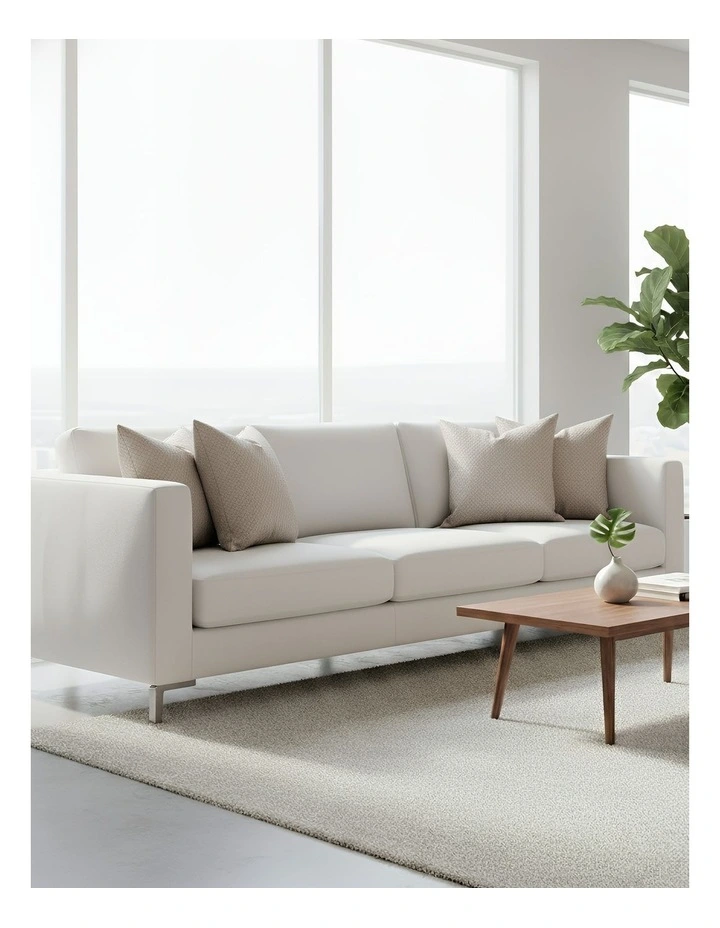 Woven Decorative Cushion Cover in Khaki image 2