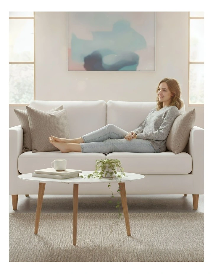 Woven Decorative Cushion Cover in Khaki image 5