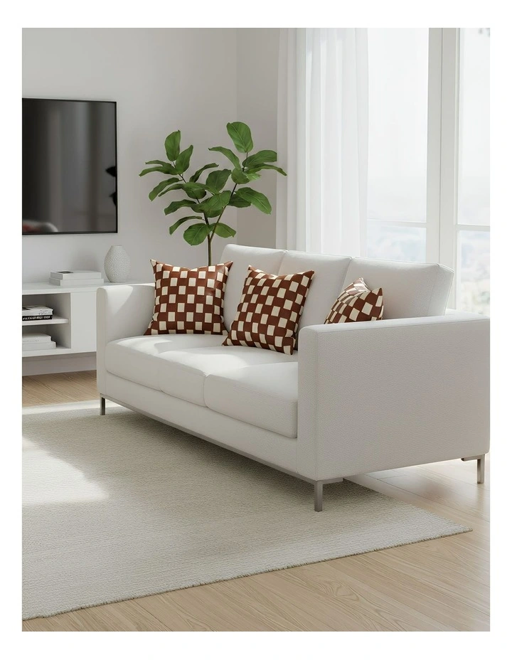 Checkedboard Decorative Cushion Cover Pillowcase in Multi image 4