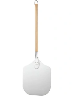 Pizza Spatula With Foldable Wooden No Oxidation 12*14 Inch in Silver