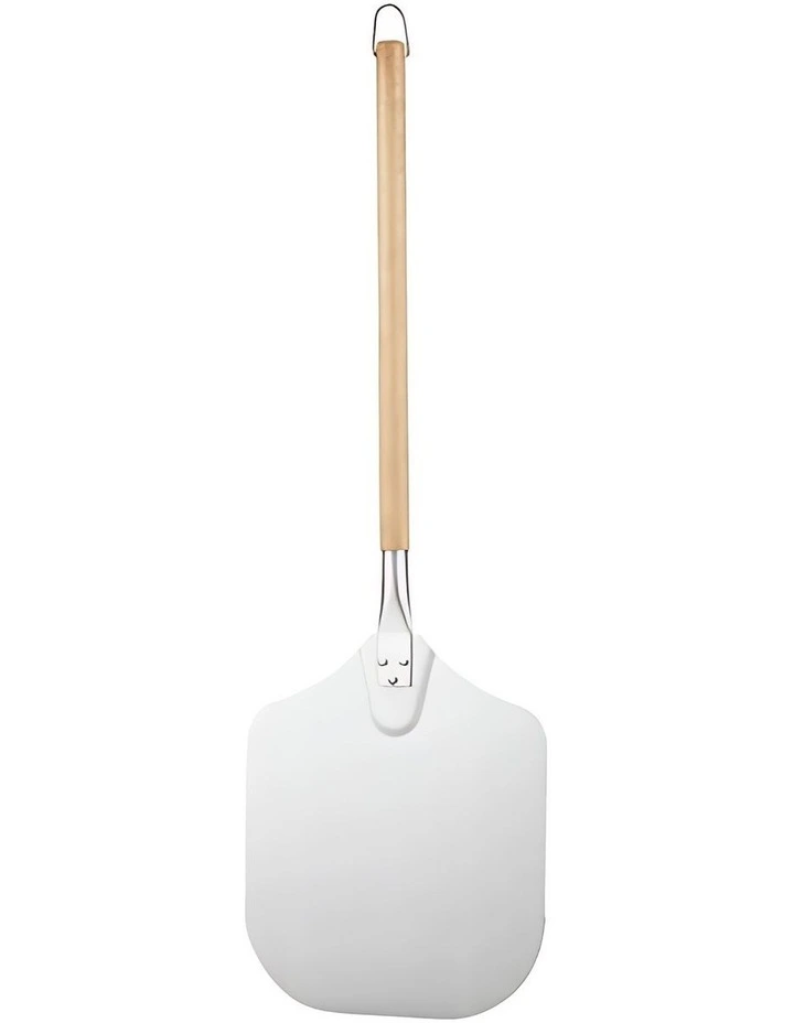Pizza Spatula With Foldable Wooden No Oxidation 12*14 Inch in Silver image 1