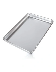 Aluminum Sheet Rectangular Baking Pan Tray 25*16 Inch in Silver