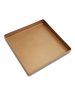 Square Non Stick Baking Tray in Gold