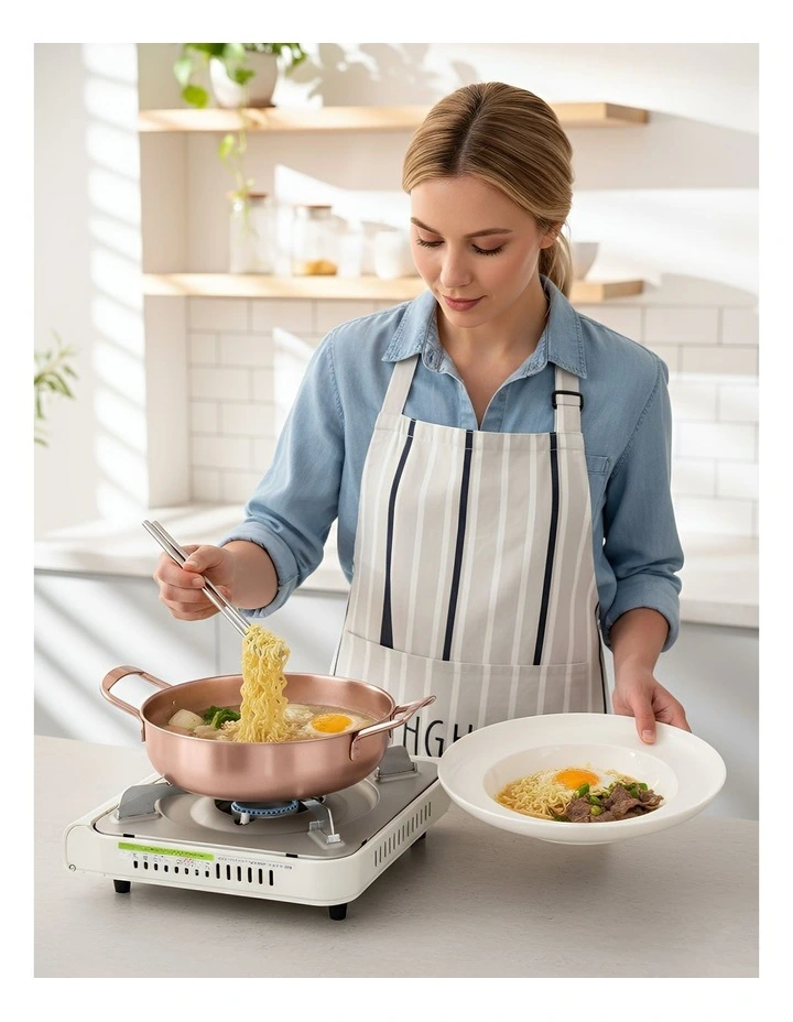 Large Stainless Steel Stock Pot in Rosegold image 4