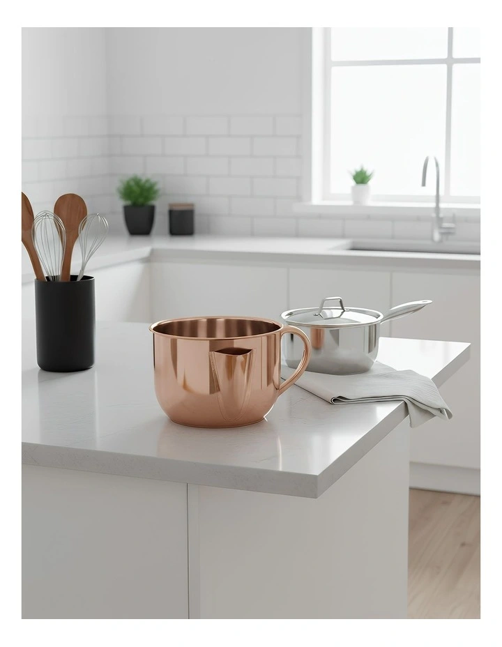 Soup Oil Filter Gravy Separator Bowl 1000ml in Rose Gold image 2