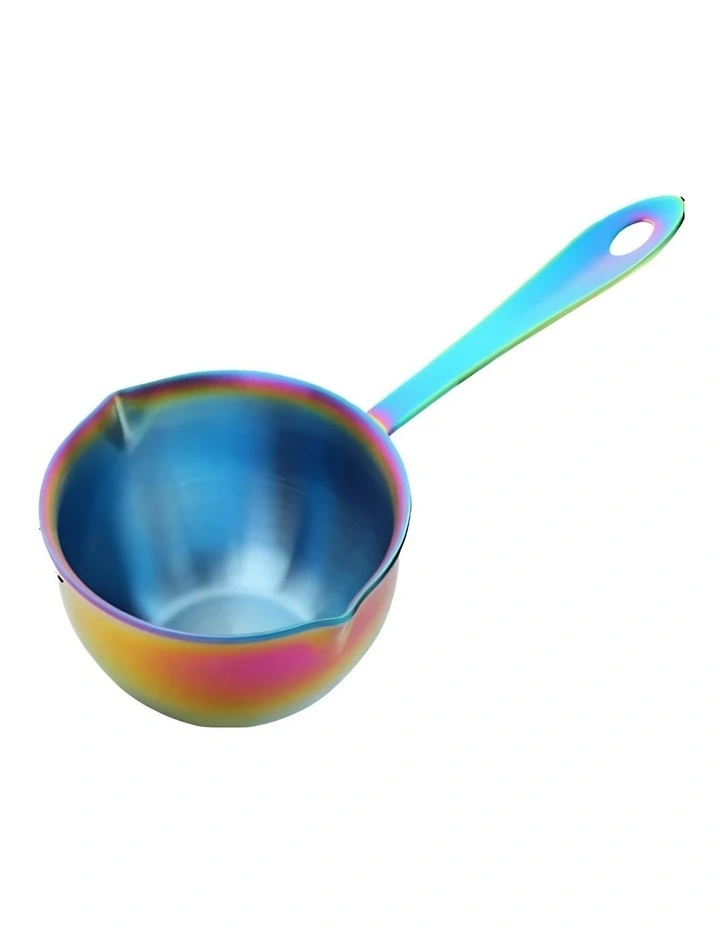 Pouring Pots Mini Sauce Heating Stainless Steel Cookware 2 Pieces in Rainbow image 1
