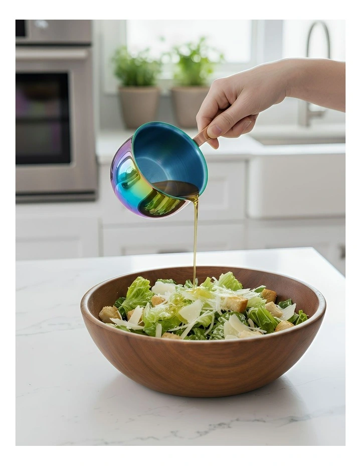 Pouring Pots Mini Sauce Heating Stainless Steel Cookware 2 Pieces in Rainbow image 3