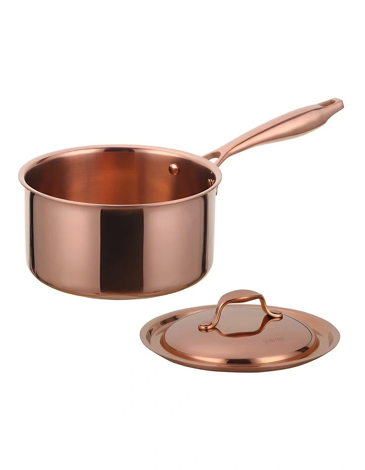 Stainless Steel Saucepan in Rose Gold image 1