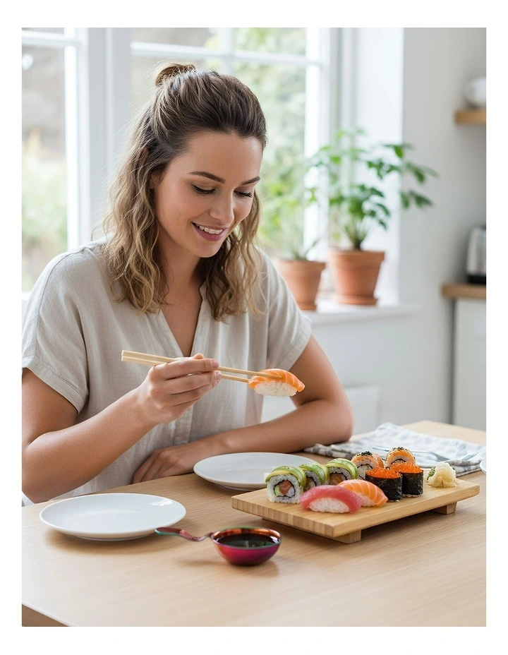 Stainless Steel Sauce Dish 2 Piece in Red Rainbow image 4