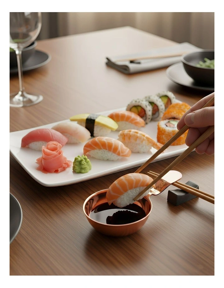 Stainless Steel Sauce Dish 2 Piece in Rose Gold image 2