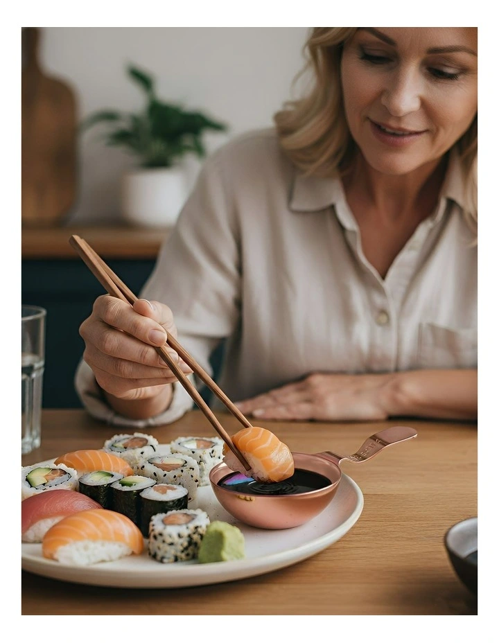 Stainless Steel Sauce Dish 2 Piece in Rose Gold image 3