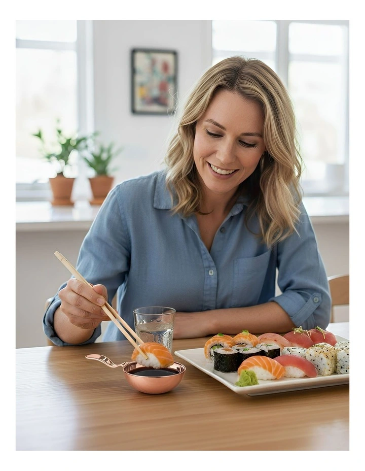 Stainless Steel Sauce Dish 2 Piece in Rose Gold image 5