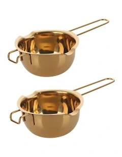 Chocolate Melting Pot 2 Piece in Gold