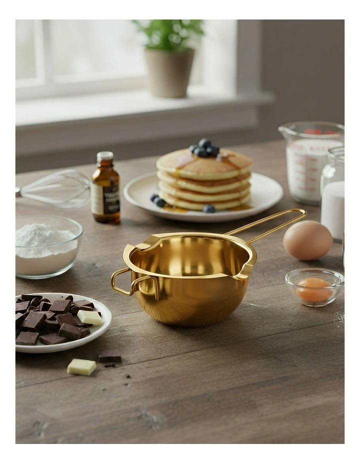 Chocolate Melting Pot 2 Piece in Gold image 2