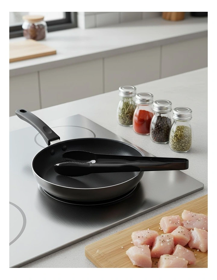 Precision Stainless Steel Meat Tong Clip 1 Piece in Black image 2