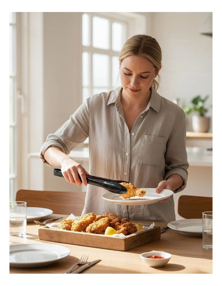 Precision Stainless Steel Meat Tong Clip 1 Piece in Black image 4