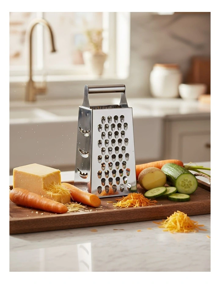 Stainless Steel Multi-Function Food Slicer in Silver image 2