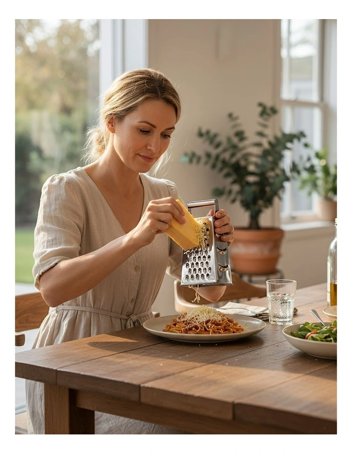 Stainless Steel Multi-Function Food Slicer in Silver image 3