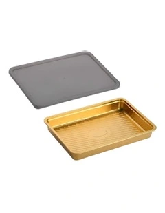 Crisper Box with Sealed Lid 2 Pieces in Gold