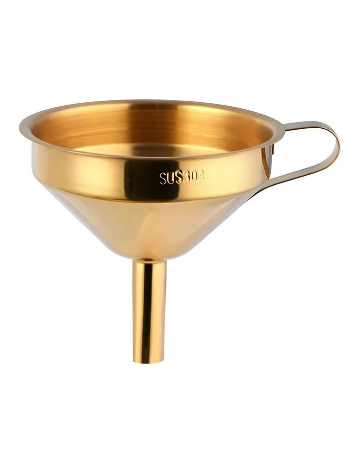 Stainless Steel Funnel 2 Pieces in Gold image 1