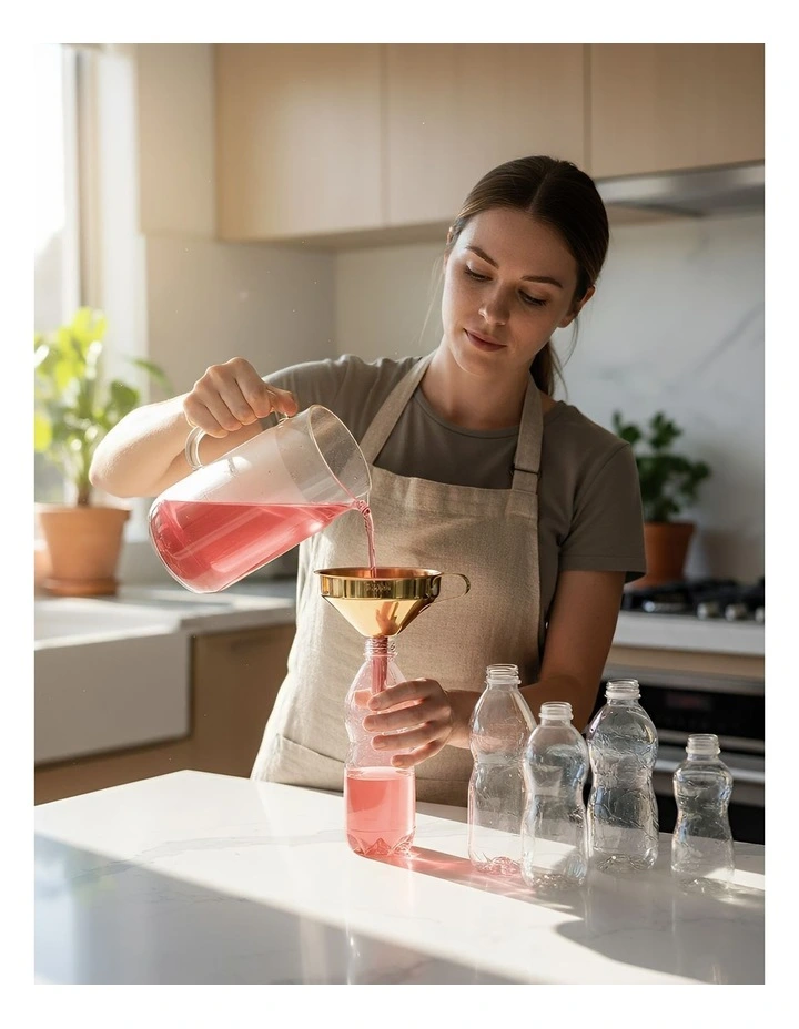 Stainless Steel Funnel 2 Pieces in Gold image 3