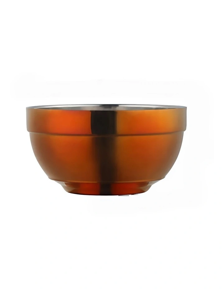 Stainless Steel Rice Bowl 2 Pieces in Red Rainbow image 1