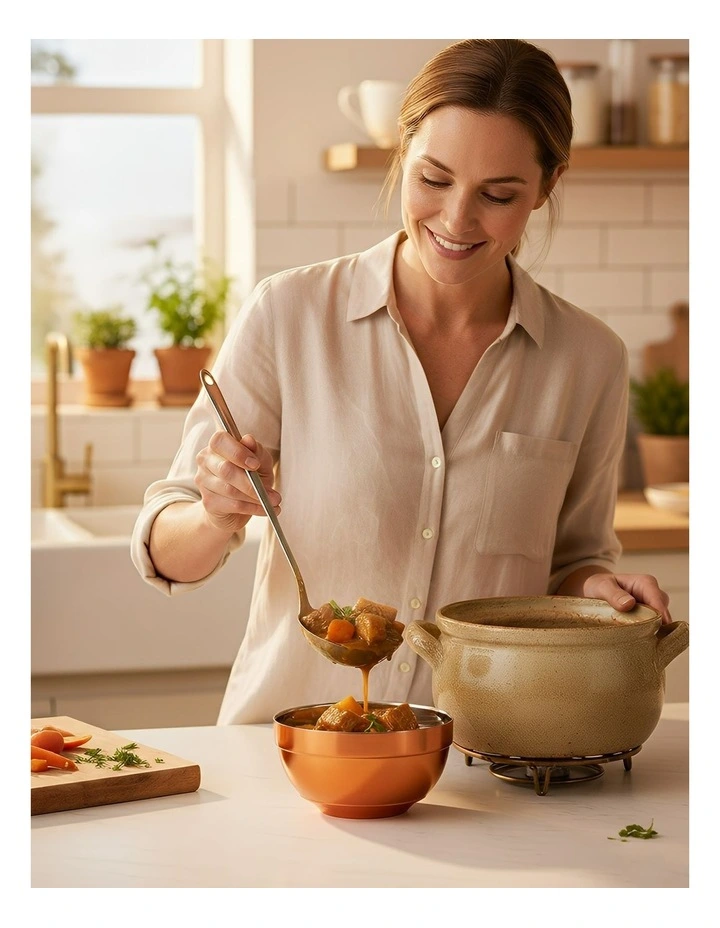 Stainless Steel Rice Bowl 2 Pieces in Red Rainbow image 5