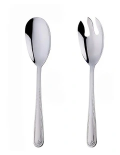 Giant Spoon and Fork Set of 2 Pieces in Silver