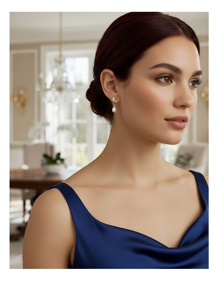 Fashion Earrings in Gold image 3