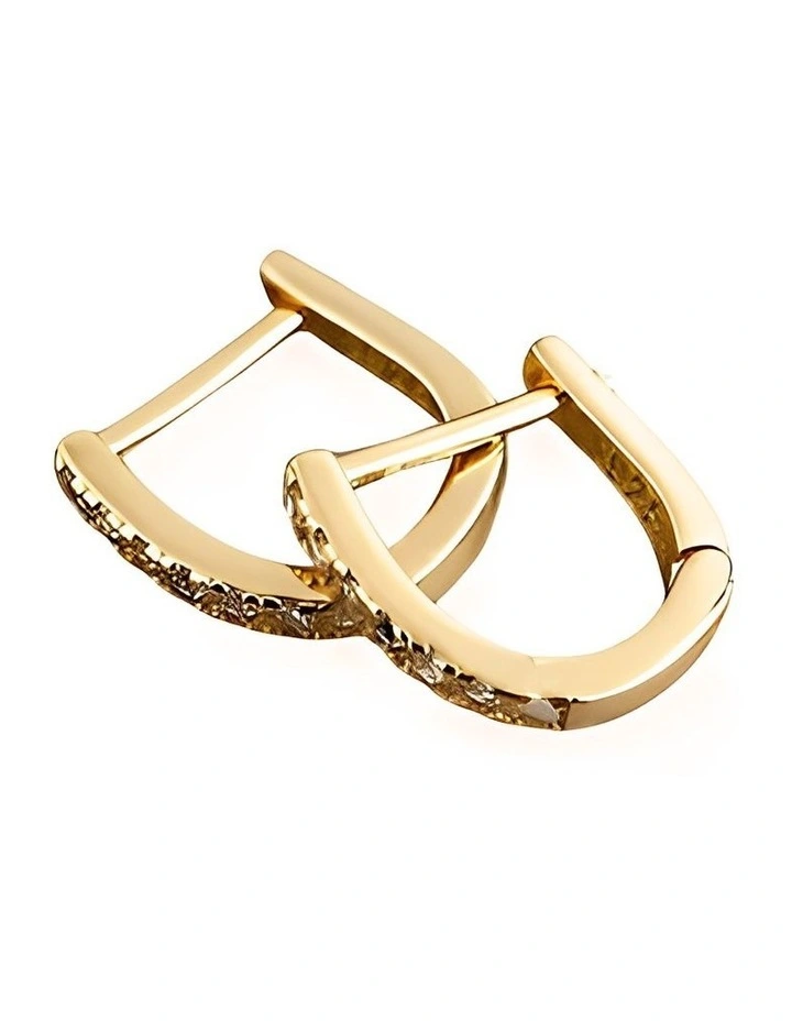 Hoop Earrings in Gold image 1