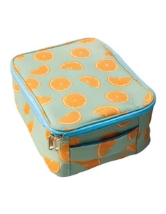 Orange Juice Biggie Bag in Blue