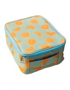 Orange Juice Biggie Bag in Blue