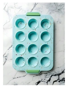 Dainty Dozen Baking Tray in Blue Lemonade
