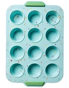 Dainty Dozen Baking Tray in Blue Lemonade