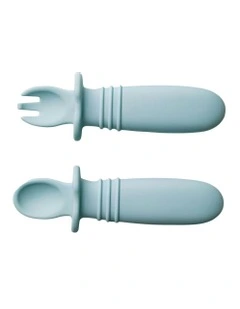 Selfie Spoon + Fork in Blue Lemonade