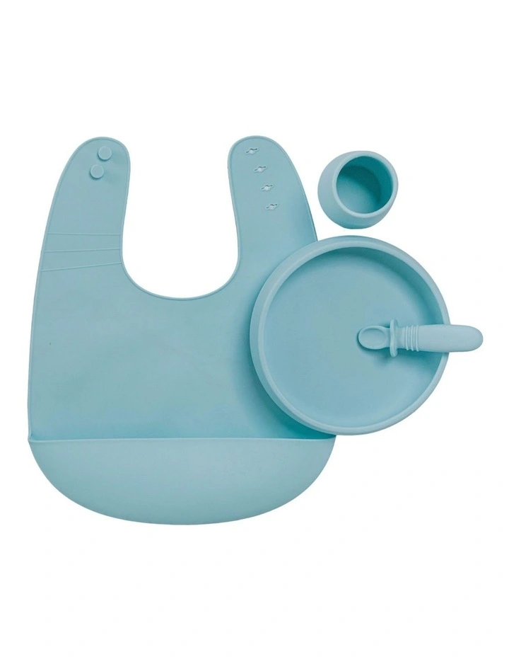 Silly Bib in Blue Lemonade image 2