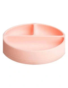 Suckie Scoop Divided Plate in Fairy Floss