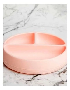 Suckie Scoop Divided Plate in Fairy Floss