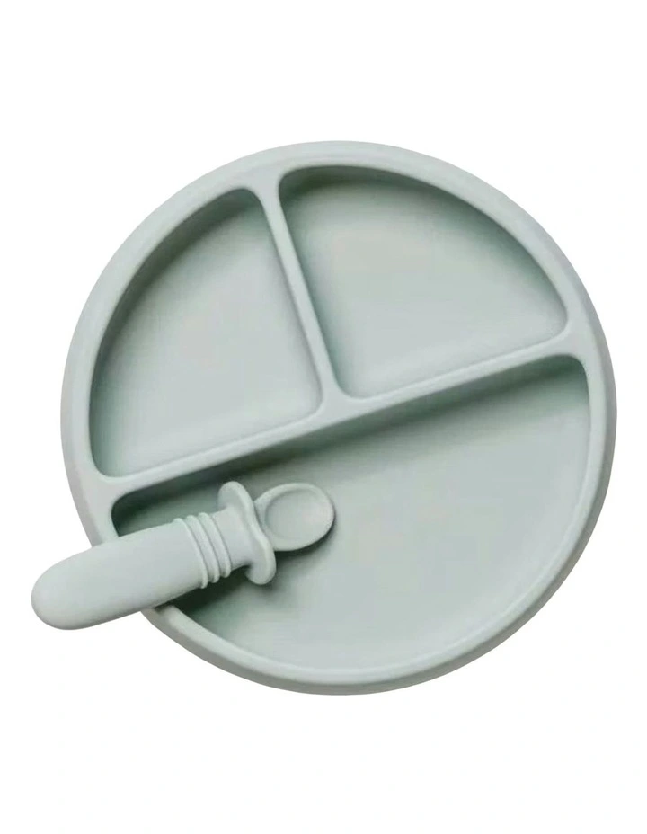 Suckie Scoop Divided Plate in Meringue image 1