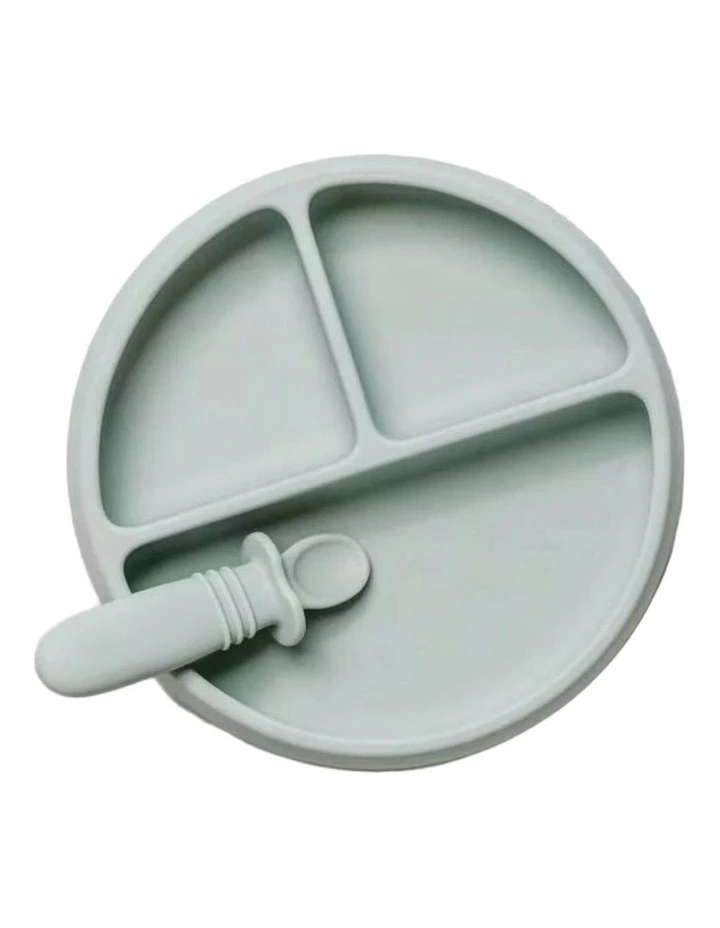 Suckie Scoop Divided Plate in Meringue image 1