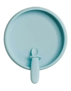Suckie Scoop Plate in Blue Lemonade