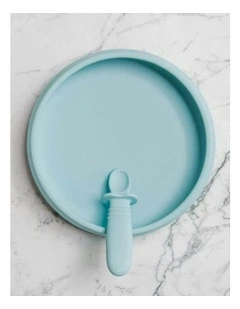 Suckie Scoop Plate in Blue Lemonade