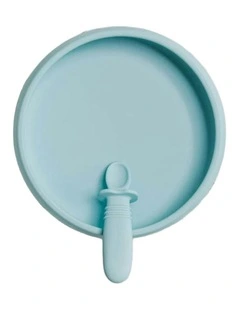 Suckie Scoop Plate in Blue Lemonade