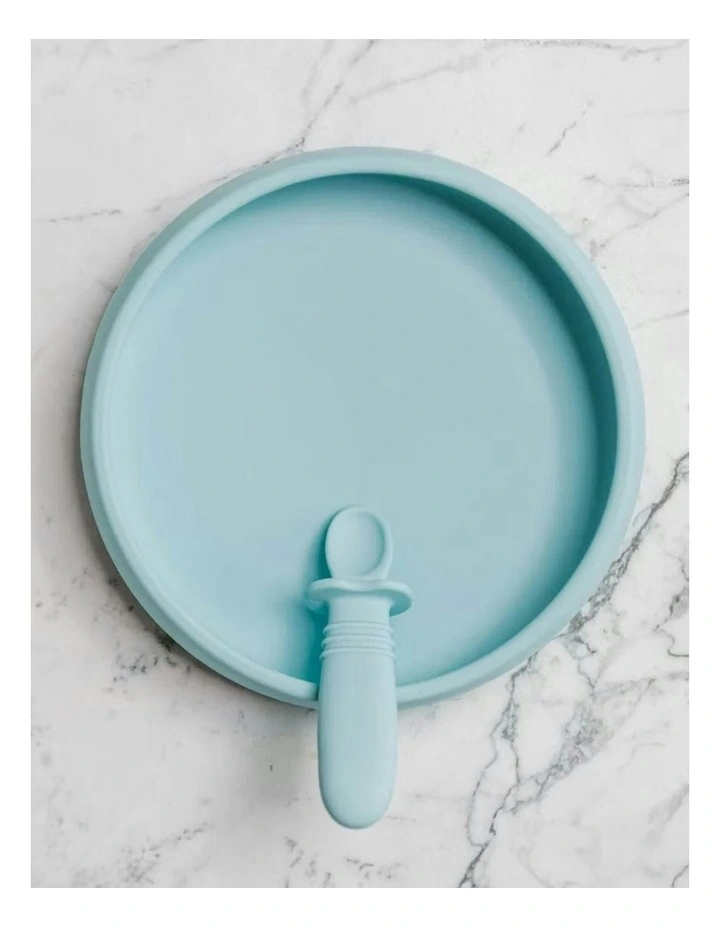 Suckie Scoop Plate in Blue Lemonade image 1